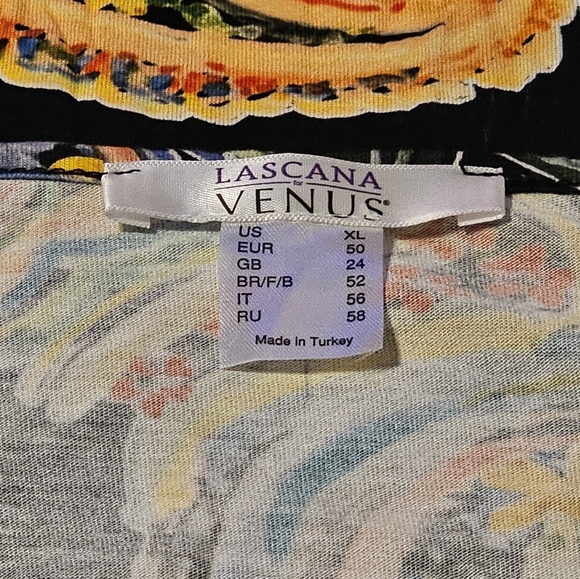 Black paisley print maxi dress from Venus size XL never worn - Picture 3 of 4